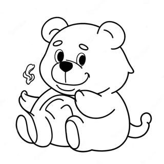 Chill Stoner Care Bear Fargeleggingsark 36936-30764