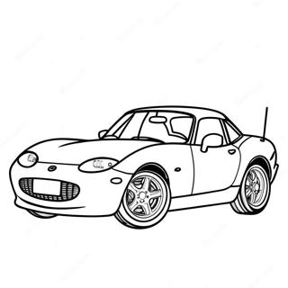 Miata Sportsbil Fargeleggingsark 37125-30916