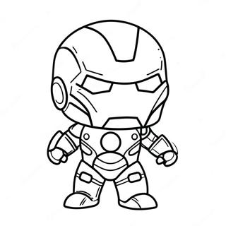 Nydelig Baby Chibi Iron Man Fargeleggingsark 37186-30965