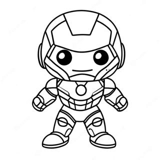 Nydelig Baby Chibi Iron Man Fargeleggingsark 37186-30968