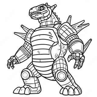 Mechagodzilla Fargeleggingsark 3749-3043