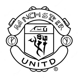 Manchester United Logo Fargeleggingsark 37797-31445