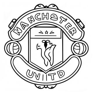 Manchester United Logo Fargeleggingsark 37797-31446