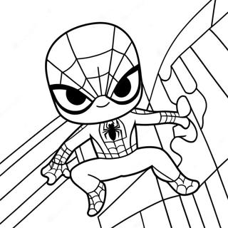 Chibi Spiderman Fargeleggingsark 37996-31604