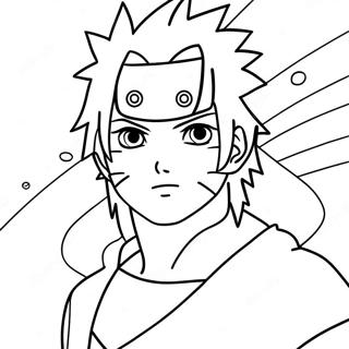 Sasuke Naruto Fargeleggingsark 3820-3090