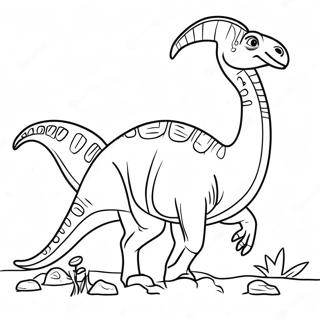 Parasaurolophus Fargeleggingsark 38666-32142