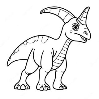 Parasaurolophus Fargeleggingsark 38666-32144