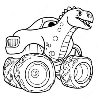 Dinosaur Monster Truck Fargeleggingsark 39127-32486