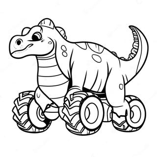 Dinosaur Monster Truck Fargeleggingsark 39127-32487