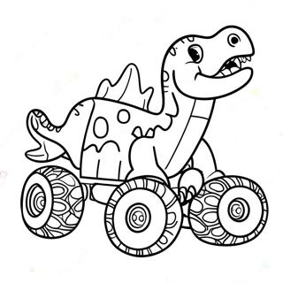 Dinosaur Monster Truck Fargeleggingsark 39127-32488