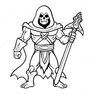 Skeletor Med Sverdet Sitt Fargeleggingsark 39228-32583