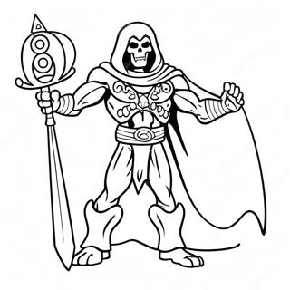 Skeletor Med Sverdet Sitt Fargeleggingsark 39228-32584