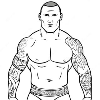 Randy Orton Wwe Fargeleggingsark 39387-32695