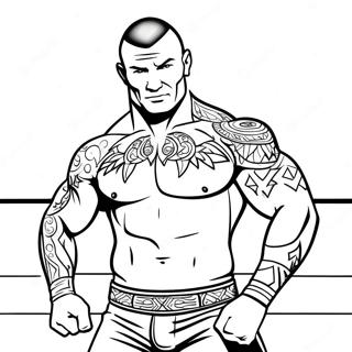 Randy Orton I Aksjon Fargeleggingsark 39388-32701