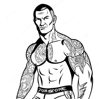 Randy Orton I Aksjon Fargeleggingsark 39388-32702