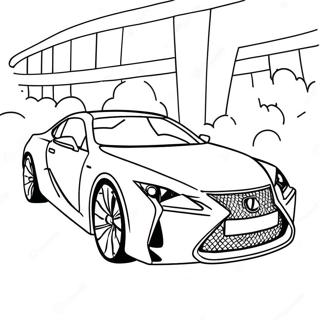 Lexus Sportsbil Fargeleggingsark 39608-32876