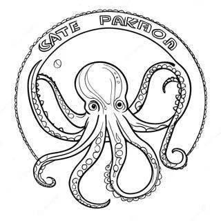 Seattle Kraken Logo Fargeleggingsark 39777-32994