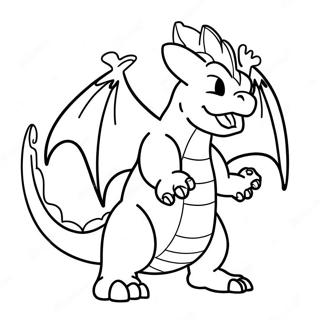 Charizard Som Puster Ild Fargeleggingsark 39838-33056