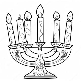 Hanukkah Menorah Fargeleggingsark 39997-33170