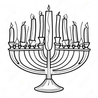 Hanukkah Menorah Fargeleggingsark 39997-33171