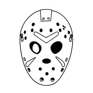 Jason Voorhees Maske Fargeleggingsark 40188-33340