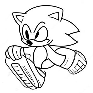 Sonic The Hedgehog I Aksjon Fargeleggingsark 40198-33333