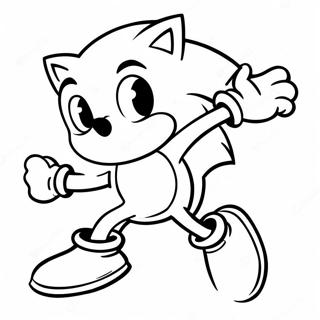 Sonic The Hedgehog I Aksjon Fargeleggingsark 40198-33335