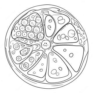 Dyrecelle Diagram Fargeleggingsark 40618-33662