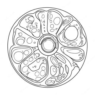 Dyrecelle Diagram Fargeleggingsark 40618-33664