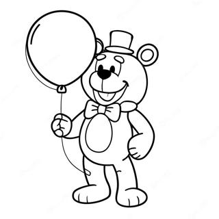 Funtime Freddy Med Ballong Fargeleggingsark 40849-33852