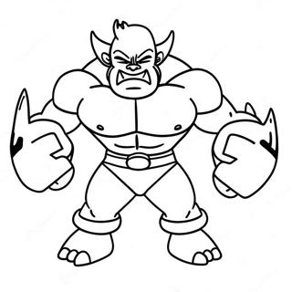 Machamp Viser Muskler Fargeleggingsark 40869-33835