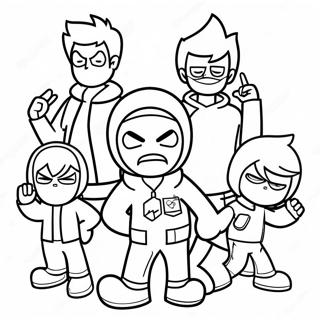 Eddsworld Karakterer Fargeleggingsark 40919-33873