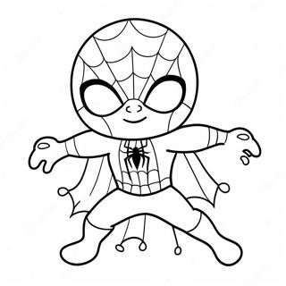 Sot Spiderman Med Hjerter Fargeleggingsark 41520-34454