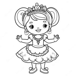 Fancy Nancy I En Glitrende Kjole Fargeleggingsark 4171-3367