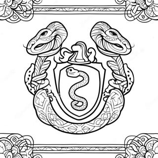 Slytherin Slangeemblem Fargeleggingsark 41740-34650