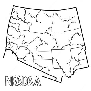 Nevada Stat Outline Fargeleggingsark 42420-35168