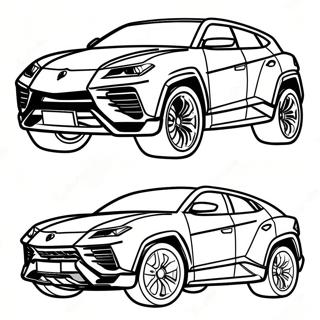 Lamborghini Urus Fargeleggingsark