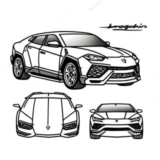 Lamborghini Urus Fargeleggingsark 43102-35879