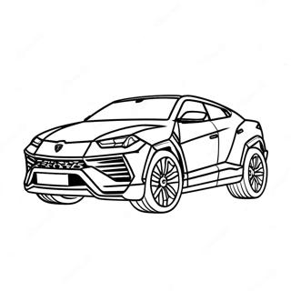 Sporty Lamborghini Urus Fargeleggingsark 43103-35885