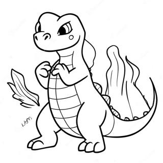 Brannfarget Charmeleon I Aksjon Fargeleggingsark 43273-36022