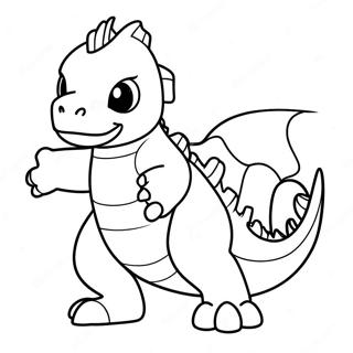 Brannfarget Charmeleon I Aksjon Fargeleggingsark 43273-36024