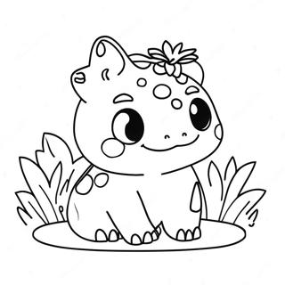 Sot Bulbasaur I En Hage Fargeleggingsark 4361-3518