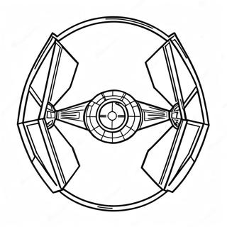 Tie Fighter Fargeleggingsark 43632-36303