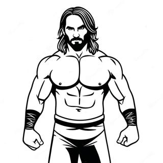 Seth Rollins Wwe Fargeleggingsark