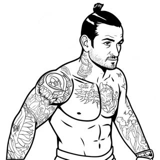 Cm Punk Fargeleggingsark 44852-37279