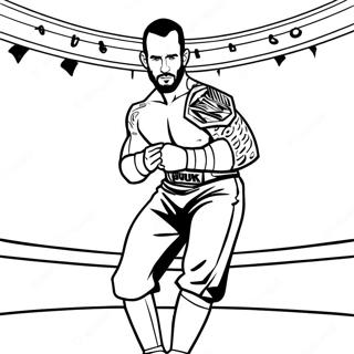 Cm Punk I Ringen Fargeleggingsark 44853-37281