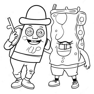 Spongebob Pilgrim Kostyme Fargeleggingsark 44893-37310