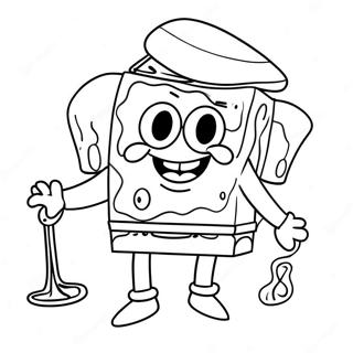 Spongebob Pilgrim Kostyme Fargeleggingsark 44893-37311