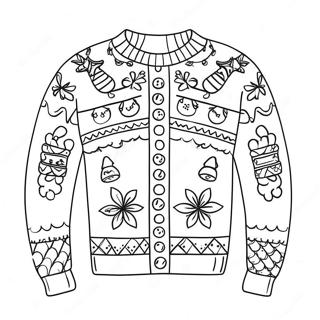 Stygge Julesweater Fargeleggingsark