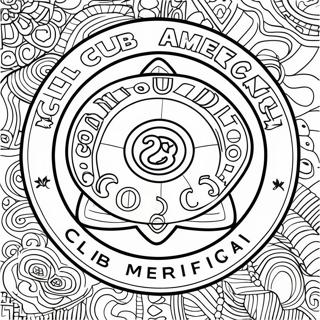 Club America Logo Fargeleggingsark 45042-37428